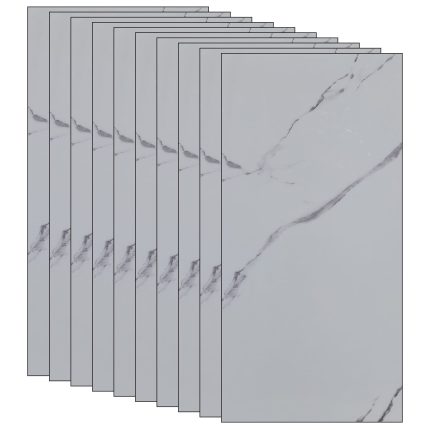 Set 30 x tapet autoadeziv imitatie marmura NEXTLY, waterproof, ajustabil, adeziv puternic, usor de montat, suprafata acoperire 5.4 mp, 30x60 cm, 2mm grosime gri/alb PD906