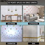 Set 10 x tapet autoadeziv 3D NEXTLY, design caramida. pentru perete sau tavan, waterproof, ajustabil, adeziv puternic, usor de montat, suprafata acoperire 5.3 mp, 70x77 cm, cod 61 - imagine 5