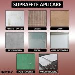 Set 10 x tapet autoadeziv 3D NEXTLY, design lemn/parchet, pentru perete sau tavan, waterproof, ajustabil, adeziv puternic, usor de montat, suprafata acoperire 4.9 mp, 70x70 cm, cod 84 - imagine 5