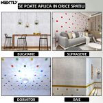 Set 10 x tapet autoadeziv 3D NEXTLY, pentru tavan/perete, design caramida, waterproof, ajustabil, adeziv puternic, usor de montat, suprafata acoperire 5.3MP, 70x77 cm, alb, cod 1 - imagine 4