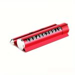 Suport numar de telefon pentru parcare auto multifunctional R NEXTLY, odorizant auto, suport telefon, banda glisanta pentru ascundere numar, rezistent la temperaturi ridicate/scazute, lipire cu banda