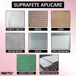 Set 20 x tapet autoadeziv 3D NEXTLY, pentru tavan/perete, design caramida, waterproof, ajustabil, adeziv puternic, usor de montat, suprafata acoperire 10.6MP, 70x77 cm, roz, cod 3 - imagine 5