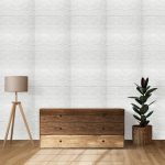 Set 10 x tapet autoadeziv 3D NEXTLY, pentru perete sau tavan, waterproof, ajustabil, adeziv puternic, usor de montat, suprafata acoperire 4.9 mp, 70x70 cm, design modern, alb, cod 13 - imagine 7