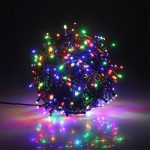 Instalatie de craciun LED cu baterii, telecomanda, NEXTLY, pentru interior si exterior, lumina multicolora, 100 leduri, 10m lungime, tip sir, flexibila, 8 jocuri de lumina, rezistenta la apa si inghet - imagine 11
