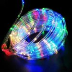 Instalatie de Craciun tip furtun cu incarcare solara NEXTLY, flexibila, leduri RGB multicolor, pentru exterior si interior, 8 moduri de iluminare, IP44, 10 m - imagine 2