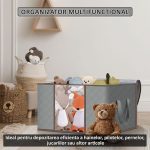 Set 2 x organizator pentru haine, perne, pilote, jucarii si alte accesorii NEXTLY, geanta depozitare pliabila, fereastra de vizualizare, material respirabil, capacitate mare, inchidere cu fermoar dubl - imagine 2