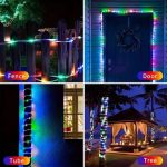 Instalatie de craciun multicolora tip banda led RGB, invelis tip furtun, NEXTLY, 10m lungime, 480 leduri, 8 jocuri de lumini, rezistenta la apa si inghet, interior exterior, pentru brad, casa, pomi, a - imagine 7