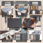 Set 2 x organizator pentru haine, perne, pilote, jucarii si alte accesorii NEXTLY, geanta depozitare pliabila, fereastra de vizualizare, material respirabil, capacitate mare, inchidere cu fermoar dubl - imagine 5