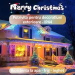 Instalatie de craciun LED, NEXTLY, pentru interior si exterior, lumina multicolora, 300 leduri, 20m lungime, tip sir, flexibila, 8 jocuri de lumina, rezistenta la apa si inghet, pentru brad, casa, pom - imagine 5