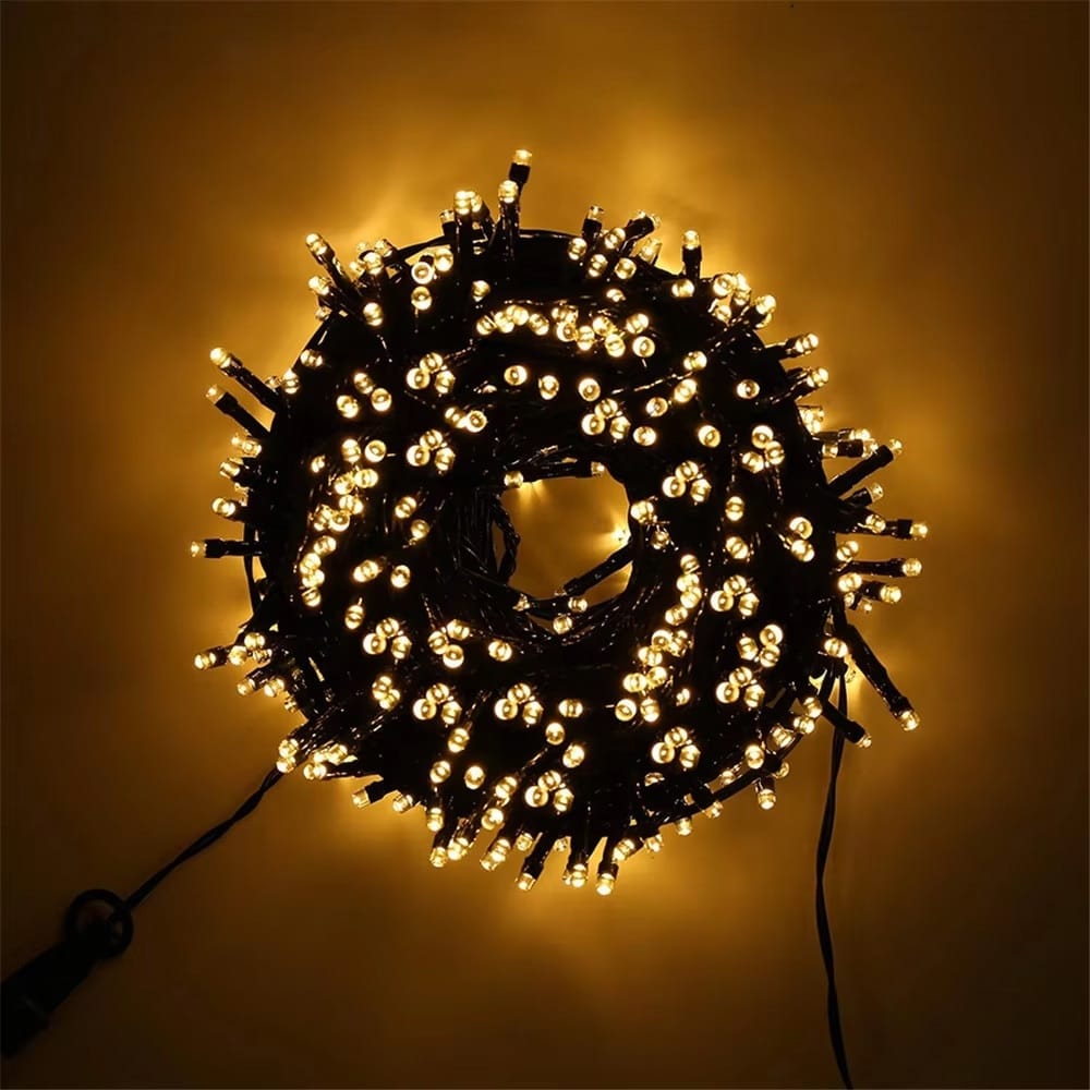 res_a87ac1357fe0f046ea98abe8f7d34ba1.jpg Instalatie de craciun, lumina alba calda, NEXTLY, rola 50m lungime, 8 jocuri de lumini, rezistenta la apa si inghet, interior exterior, pentru brad, casa, pomi, alimentare 220v - imagine 1