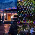 Instalatie de craciun multicolora tip banda led RGB, invelis tip furtun, NEXTLY, 10m lungime, 480 leduri, 8 jocuri de lumini, rezistenta la apa si inghet, interior exterior, pentru brad, casa, pomi, a - imagine 4