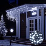 Instalatie de craciun, lumina alba rece, NEXTLY, rola 100m lungime, 8 jocuri de lumini, rezistenta la apa si inghet, interior exterior, pentru brad, casa, pomi, alimentare 220v - imagine 6