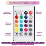 Bec LED cu difuzor incorporat NEXTLY, boxa cu bluetooth, iluminare 12 culori RGB si alb, control din telecomanda, 12W, stecher cu fasung E27 inclus, alb - imagine 7