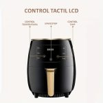 Friteuza cu aer cald NEXTLY, gatire fara ulei, Air Fryer capacitate 6 litri, 2400W, 8 programe de gatire, Touch Control, afisaj digital, rosu - imagine 7