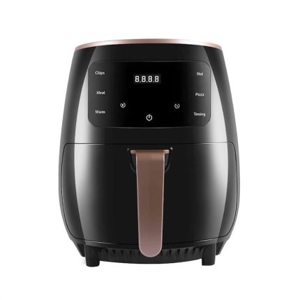 Friteuza cu aer cald NEXTLY, gatire fara ulei, Air Fryer capacitate 6 litri, 2400W, 8 programe de gatire, Touch Control, afisaj digital, negru