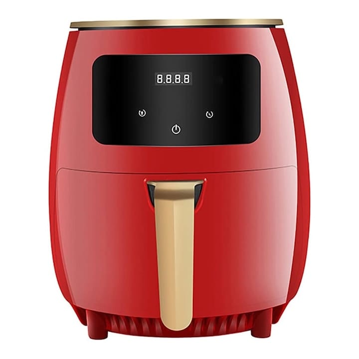 res_86efff9279b5ddb91bac8b3ec470e3bd.jpg Friteuza cu aer cald NEXTLY, gatire fara ulei, Air Fryer capacitate 6 litri, 2400W, 8 programe de gatire, Touch Control, afisaj digital, rosu - imagine 1