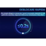 Lacat cu amprenta digitala NEXTLY, pentru interior/exterior, pana la 20 de amprente stocate, deblocare rapida 0.2s, incarcare cablus USB Tip C, waterproof, aliaj de zinc si otel, anti-spargere/anti-ta - imagine 5