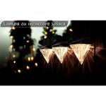 Lampa de exterior cu incarcare solara NEXTLY, senzor de lumina, lumina calda, forma de diamant, ABS + policarbonat PG33, rezistenta la apa IP44, transparent negru - imagine 2