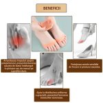 Set 2 protectii din silicon pentru picioare NEXTLY, previn durerile/bataturile, lavabile, reutilizabile, anti-alunecare, elastice, potrivite pentru orice incaltaminte, marime universala, crem - imagine 3