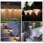 Lampa de exterior cu incarcare solara NEXTLY, senzor de lumina, lumina calda, forma de diamant, ABS + policarbonat PG33, rezistenta la apa IP44, transparent negru - imagine 9