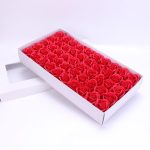 Set 50 trandafiri din sapun NEXTLY, parfumati, ideali pentru cadouri, aranjamente florale, decorarea si parfumarea spatiilor, relaxare si ingrijire personala, rosu - imagine 2