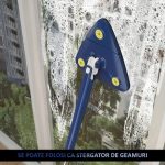 Mop multifunctional NEXTLY pentru suprafete uscate si ude, cap triunghiular rotativ 360°, stergator pentru geamuri, podele, pereti, mobila, laveta microfibre, maner telescopic, ajustabil, 6 lavete inc - imagine 6