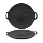 Plita japoneza NEXTLY, antiaderenta, usor de curatat, gatire directa pe aragaz/plita cu inductie/gratar, diametru 36cm, negru