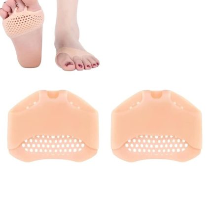 Set 4 protectii din silicon pentru picioare NEXTLY, previn durerile/bataturile, lavabile, reutilizabile, anti-alunecare, elastice, potrivite pentru orice incaltaminte, marime universala, crem