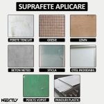 Set 50 x tapet autoadeziv 3D NEXTLY, pentru perete sau tavan, waterproof, ajustabil, adeziv puternic, usor de montat, suprafata acoperire 24.5 mp, 70x70 cm, alb, cod 79, model romb - imagine 5
