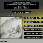 Set 50 x tapet autoadeziv imitatie marmura NEXTLY, waterproof, ajustabil, adeziv puternic, usor de montat, suprafata acoperire 18 mp, 60x60 cm, 2mm grosime 250-16 - imagine 4