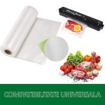 Set 6 role pungi universale pentru vidat si sigilat alimente, NEXTLY, gofrate, lavabile, conservare optima, fructe, legume, carne, mancare, compatibilitate universala, rezistenta la inghet si caldura, - imagine 4