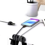 Set 10 x organizator cabluri NEXTLY, 5 marimi, suporturi autoadezive pentru diverse tipuri de cabluri, prindere pe diverse suprafete, negru - imagine 10
