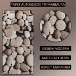 Set 50 x tapet autoadeziv imitatie marmura NEXTLY, waterproof, ajustabil, adeziv puternic, usor de montat, suprafata acoperire 9 mp, 30x60 cm, 2mm grosime PS9902 - imagine 2