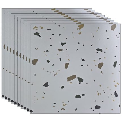 Set 24 x placi din PVC autoadezive pentru podea/perete NEXTLY, reutilizabile, waterproof, ajustabile, adeziv puternic, usor de montat, suprafata acoperire 5 mp, 45.6 x 45.6 cm, 1.5 mm grosime ALM-2-3