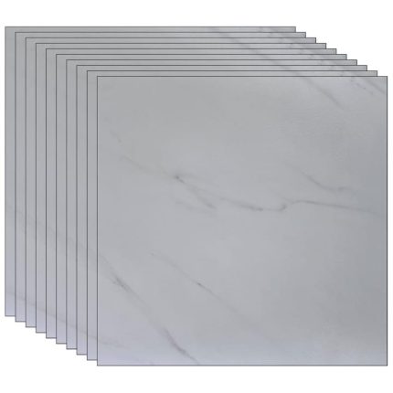Set 24 x placi din PVC autoadezive pentru podea/perete NEXTLY, reutilizabile, waterproof, ajustabile, adeziv puternic, usor de montat, suprafata acoperire 5 mp, 45.6 x 45.6 cm, 1.5 mm grosime ALM-2-9