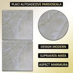 Set 24 x placi din PVC autoadezive pentru podea/perete NEXTLY, reutilizabile, waterproof, ajustabile, adeziv puternic, usor de montat, suprafata acoperire 5 mp, 45.6 x 45.6 cm, 1.5 mm grosime ALM-2-4 - imagine 2