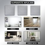 Set 24 x placi din PVC autoadezive pentru podea/perete NEXTLY, reutilizabile, waterproof, ajustabile, adeziv puternic, usor de montat, suprafata acoperire 5 mp, 45.6 x 45.6 cm, 1.5 mm grosime ALM-2-9 - imagine 4