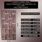 Set 20 x tapet autoadeziv imitatie marmura NEXTLY, waterproof, ajustabil, adeziv puternic, usor de montat, suprafata acoperire 3.6 mp, 30x60 cm, 2mm grosime PZ6603 - imagine 4