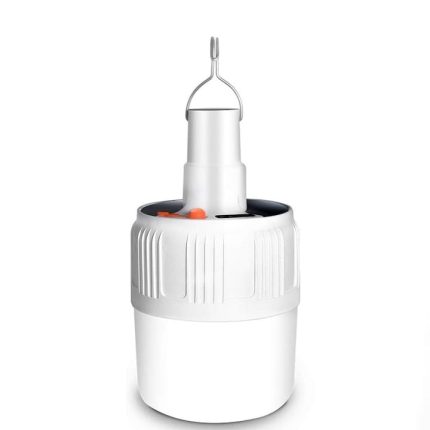 Lampa cu incarcare solara/prin cablu NEXTLY, cu agatatoare integrata, 5 moduri de iluminare, lumina rece, indicator LED nivel baterie, rezistenta la apa, portabila, alb