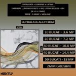 Set 20 x tapet autoadeziv imitatie marmura NEXTLY, waterproof, ajustabil, adeziv puternic, usor de montat, suprafata acoperire 7.2 mp, 60x60 cm, 2mm grosime 116-13v - imagine 4