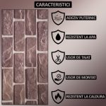 Set 30 x tapet autoadeziv imitatie marmura NEXTLY, waterproof, ajustabil, adeziv puternic, usor de montat, suprafata acoperire 5.4 mp, 30x60 cm, 2mm grosime PZ6603 - imagine 3