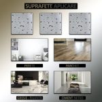 Set 24 x placi din PVC autoadezive pentru podea/perete NEXTLY, reutilizabile, waterproof, ajustabile, adeziv puternic, usor de montat, suprafata acoperire 5 mp, 45.6 x 45.6 cm, 1.5 mm grosime ALM-2-3 - imagine 4