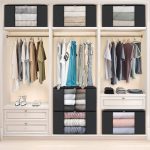 Set 3 x Organizator pentru haine, perne, pilote, jucarii si alte accesorii NEXTLY, geanta depozitare pliabila, fereastra de vizualizare, material respirabil, capacitate mare, inchidere cu fermoar dublu, 47x47x28cm S, negru - imagine 6