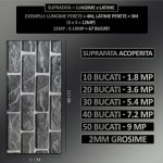 Set 50 x tapet autoadeziv imitatie marmura NEXTLY, waterproof, ajustabil, adeziv puternic, usor de montat, suprafata acoperire 9 mp, 30x60 cm, 2mm grosime PZ6601 - imagine 4
