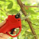 Foarfeca electrica pentru taiat NEXTLY, pentru gradina, vie, copaci, 2 acumulatori inclusi 24V, geanta transport, lame din otel, diametru taiere 25mm, accesorii incluse, rosu - imagine 11