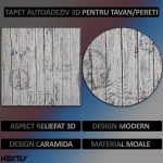 Set 50 x tapet autoadeziv 3D NEXTLY, pentru perete sau tavan, waterproof, ajustabil, adeziv puternic, usor de montat, suprafata acoperire 26.5 mp, 70x77 cm, design modern, multicolor, cod 99 - imagine 2