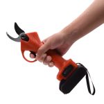 Foarfeca electrica pentru taiat NEXTLY, pentru gradina, vie, copaci, 2 acumulatori inclusi 24V, geanta transport, lame din otel, diametru taiere 25mm, accesorii incluse, rosu - imagine 9