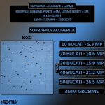 Set 30 x tapet autoadeziv 3D NEXTLY, pentru perete sau tavan, waterproof, ajustabil, adeziv puternic, usor de montat, suprafata acoperire 15.9 mp, 70x77 cm, design modern, albastru stelute, cod 53 - imagine 6