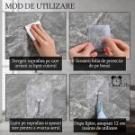 Cuier cu adeziv NEXTLY, multifunctional, lipire pe diverse suprafete, adeziv puternic, waterproof, suport cu carlig rotativ 180° din otel inoxidabil, PVC, 5.5x5.5cm, transparent - imagine 7
