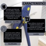 Set 3 lavete din microfibra pentru mop cu cap in forma de stea NEXTLY, reutilizabile, lavabile, detasabile, absorbtie buna, utilizare pe diverse suprafete umede si uscate, gri - imagine 3